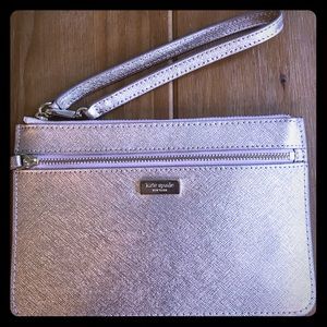 Kate Spade pink shimmery wristlet